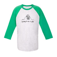 Transforming The Lives Of Gorillas Unisex Tri-Blend 3/4-Sleeve Raglan Tee